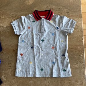 Gucci boys polo size 8 classic Gucci collar/bees